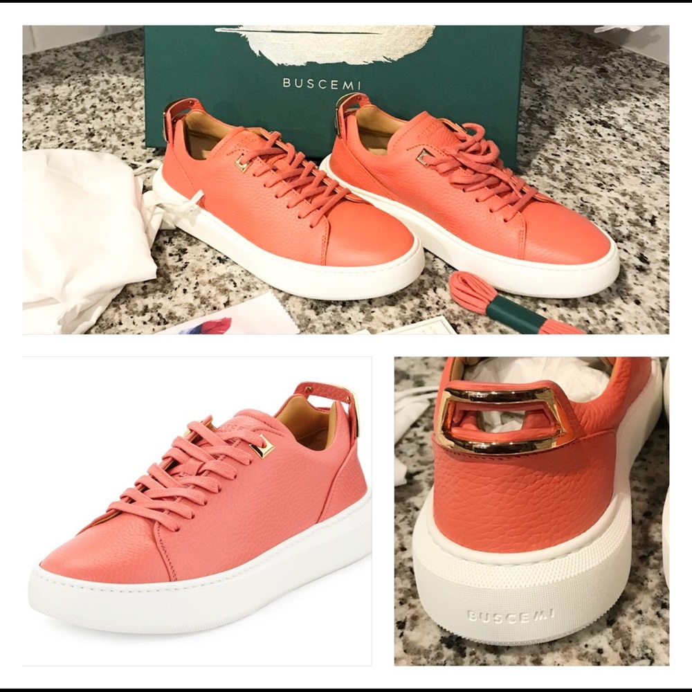 NWT 50MM Buscemi coral sneakers-Authentic!